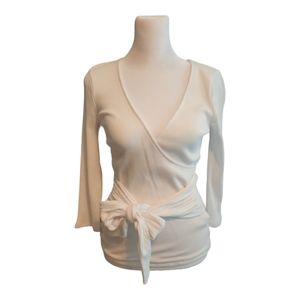Vneck Front tie top